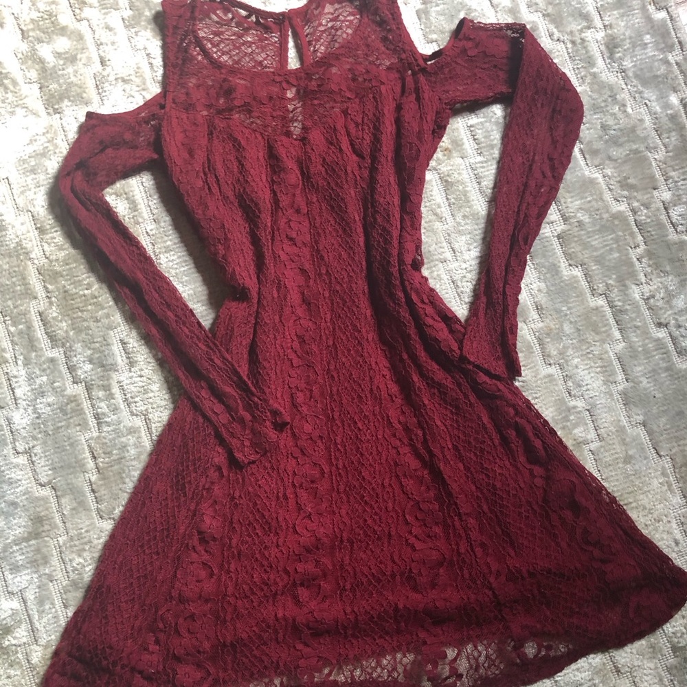 Hollister lace detail dress